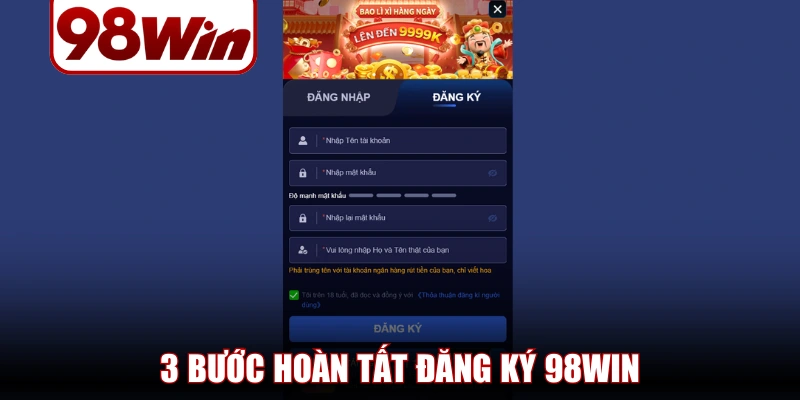 đăng ký 98WIN